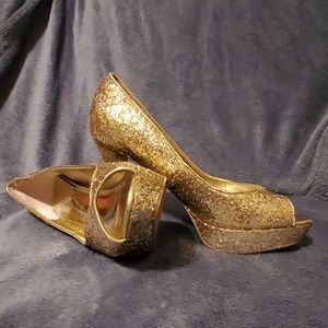 Gold heels